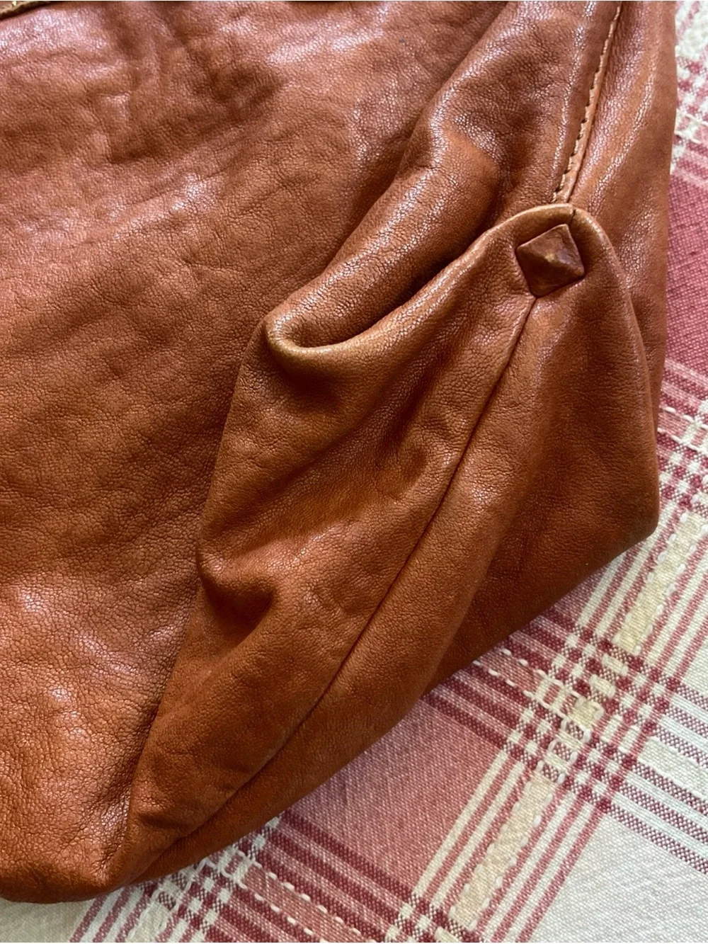 Vintage Lucky Brand 90s Crescent Slouch Hobo Leather Shoulder Bag 🍀